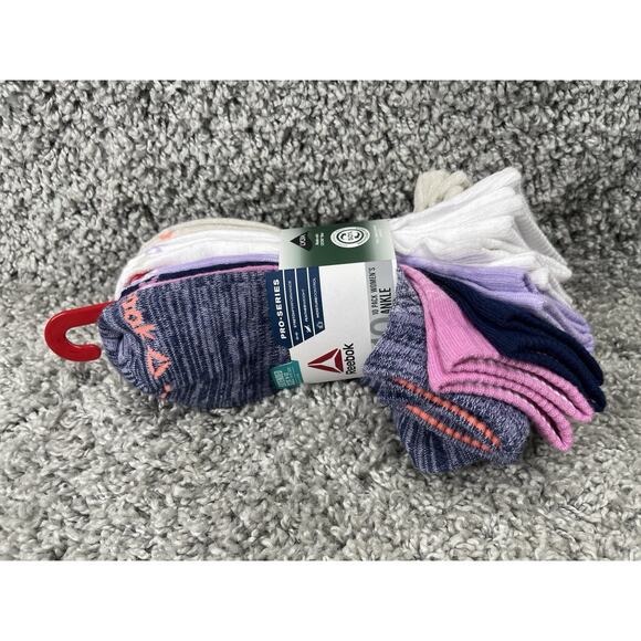 Reebok Pro Series Womens No Show Cut Socks 10 Pack Size 9-12 Multi Color New - Picture 6 of 8